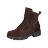 Schnürstiefelette WALDLÄUFER "K-ZOE", Damen, Gr. 7 (40,5), braun (dunkelbraun), Veloursleder, Nappaleder, unifarben, klassisch, Schuhe, Winterboots, Schnürboots, Komfortweite K