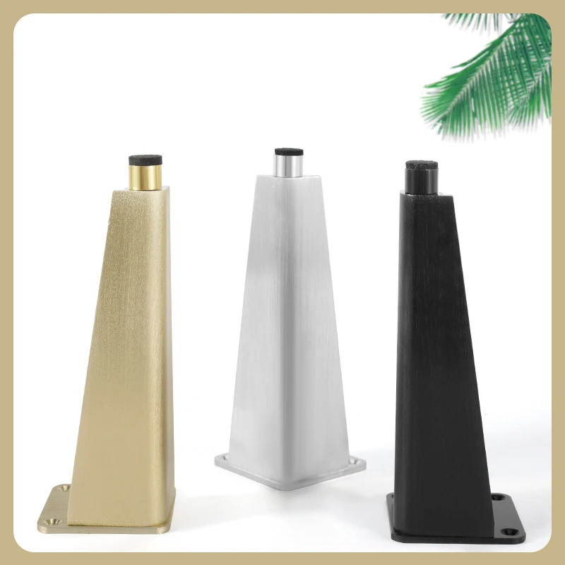 Pieds de Quincaillerie de Meubles en Alliage d'Aluminium, Réglables, Antirouille, Support pour Armoire HOCabinet, Canapé, Table Basse, Meuble TV