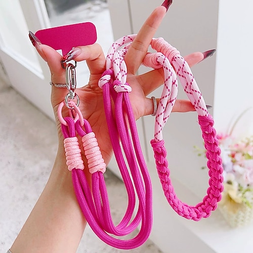 Handy Hülle Handyhüllen Für Kordeln Universal mit Trageriemen Geometrisches Muster Polyester Image