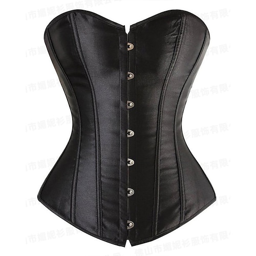 Damen Korsett Shapewear Taillenmieder Formende Unterwäsche Sexy Korsett Mode Sexy Einfarbig Unregelmäßiger Saum Rückenfrei Urlaub Straße Date Ärmellos Kalter Schulter-Ausschnitt Schwarz Weiß Frühling Image