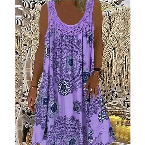 Damen Midikleid schwarzes kleid Partykleid Freizeitkleid Cocktailkleid Elegant Mode Modern Täglich Outdoor Strand Schlank Farbblock Ärmellos Rundhalsausschnitt Schwarz Weiß Gelb Rote Frühling Herbst Image