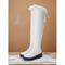 Overknee-Stiefel für Damen – Winterschuhe aus Kunstleder mit dickem Absatz und Plateau und Fellbesatz für Streetwear und Party