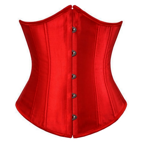 Damen Korsett Shapewear Taillenmieder Formende Unterwäsche Sexy Korsett Sexy Süß Einfarbig Rückenfrei Urlaub Party Straße Ärmellos Kalter Schulter-Ausschnitt Schwarz Weiß Rote Frühling Herbst Image