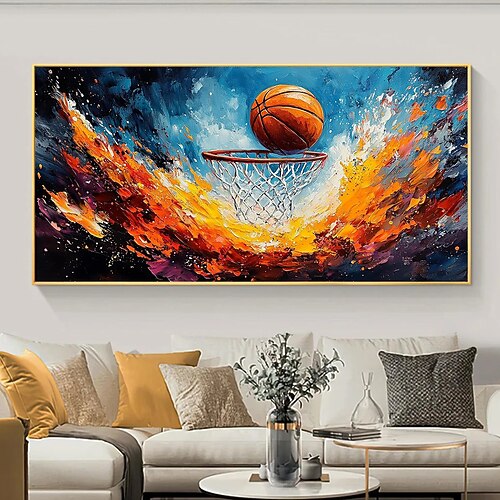 Handgefertigt Ölgemälde Handgemalte Horizontal Abstrakt Tiere Modern Ohne Innenrahmen (ohne Rahmen) Image