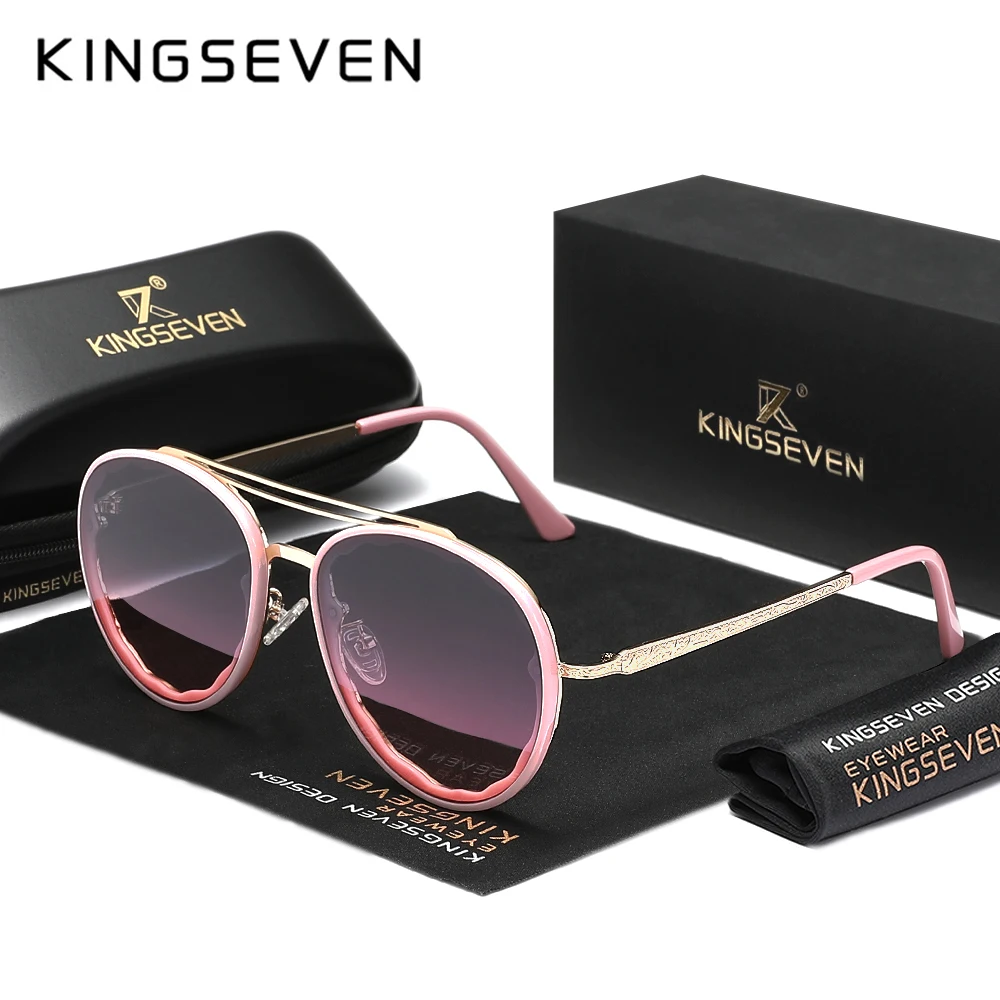 KINGSEVEN Luxus Neue Damen Sonnenbrille Trendy Fahren UV400 Polarisierte Große Rahmen Mode Outdoor Anti-glare Männliche Brillen Image