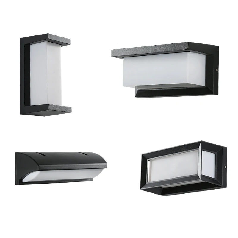 Innen Moderne Hintergrund Wandleuchte Kunststoff Körper ABS Lampenschirm Nachtleuchte Licht LED Gang Treppe Wand Glanz Ohne Wasserdicht