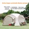 Tenda da campeggio per 8-10 persone Tenda a cupola da campeggio leggera Telo da campeggio pieghevole Rotondo Riparo per il sole Tenda grande Pergola Tenda Baldacchino