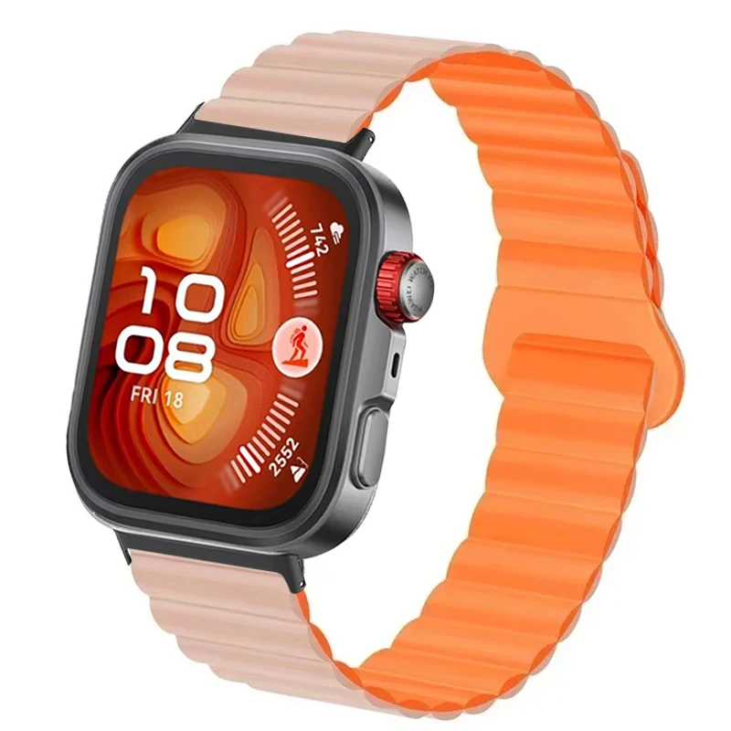 Magnetisches Silikonarmband für Huawei Watch Fit 4 Pro, keine Lücken, Ersatzarmband für Huawei Watch Fit 4 Fit 3 Band Correa Image