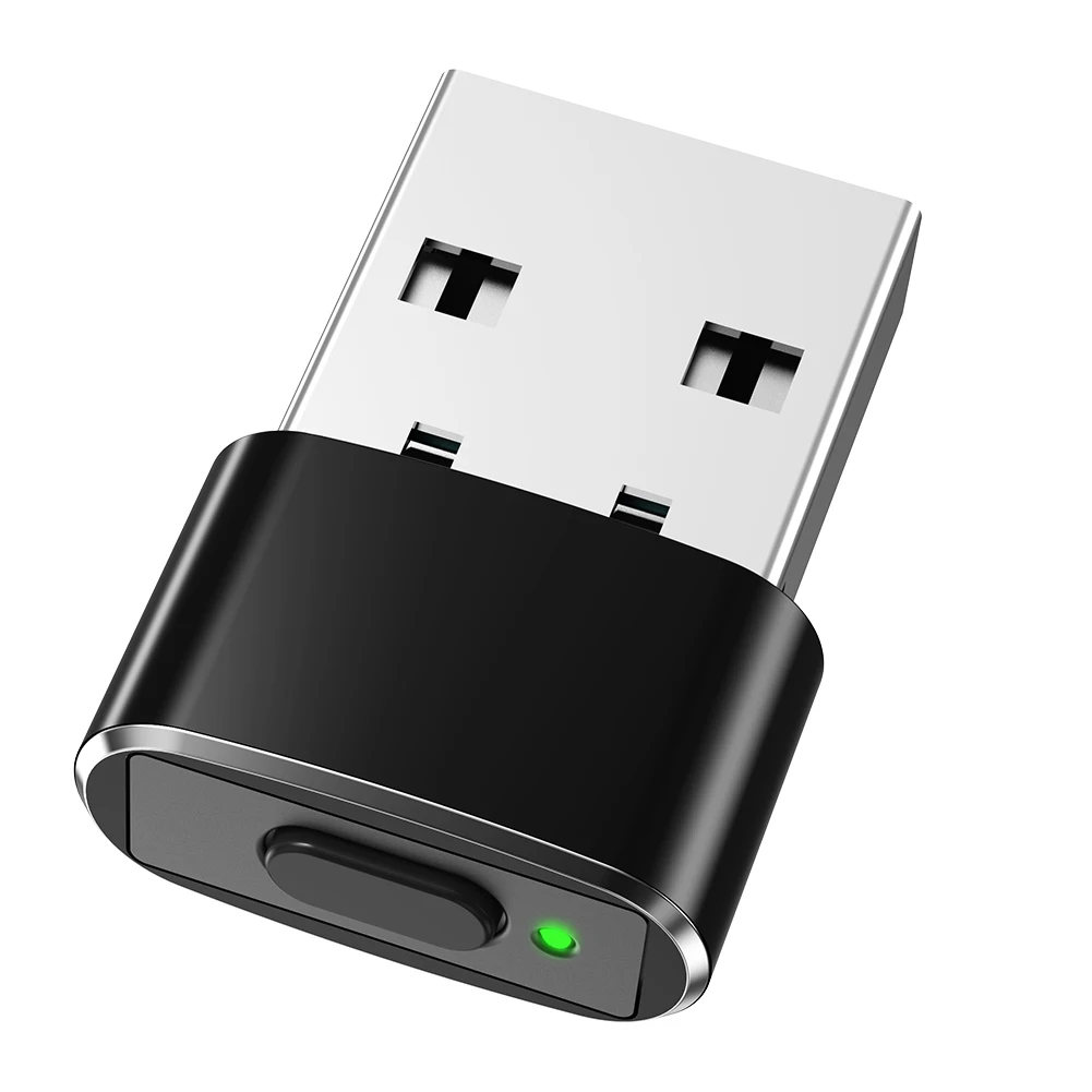 Automatischer Mini-Maus-Jiggler, EIN/Aus-Taste, USB-Cursor zum automatischen Bewegen, nicht erkennbar, Plug-and-Play, hält wach, für Laptop-Desktop Image