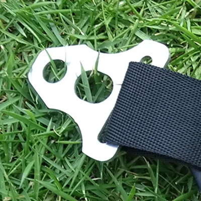 Outdoor tent canopy pole aluminum alloy triangle camping canopy accessories windproof rope buckle for Picnic Camping