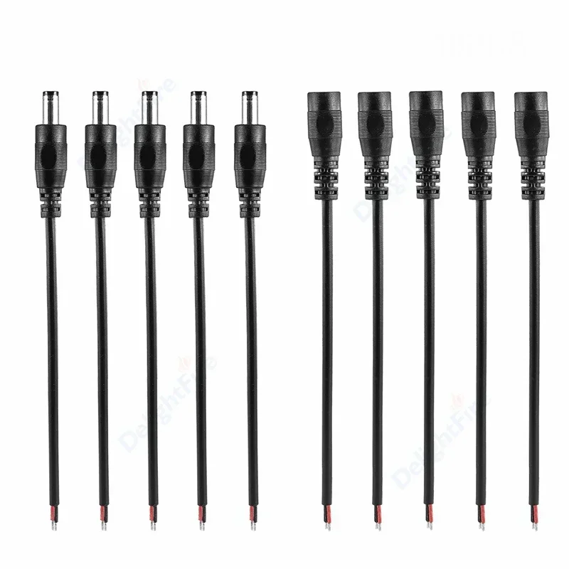 5,5*2,1mm DC Stecker Kabel LED Männlich Weiblich Adapter DC Stecker 12V 5,5X2,1mm DC Power Stecker Für 5050 3528 LED Streifen Licht Image