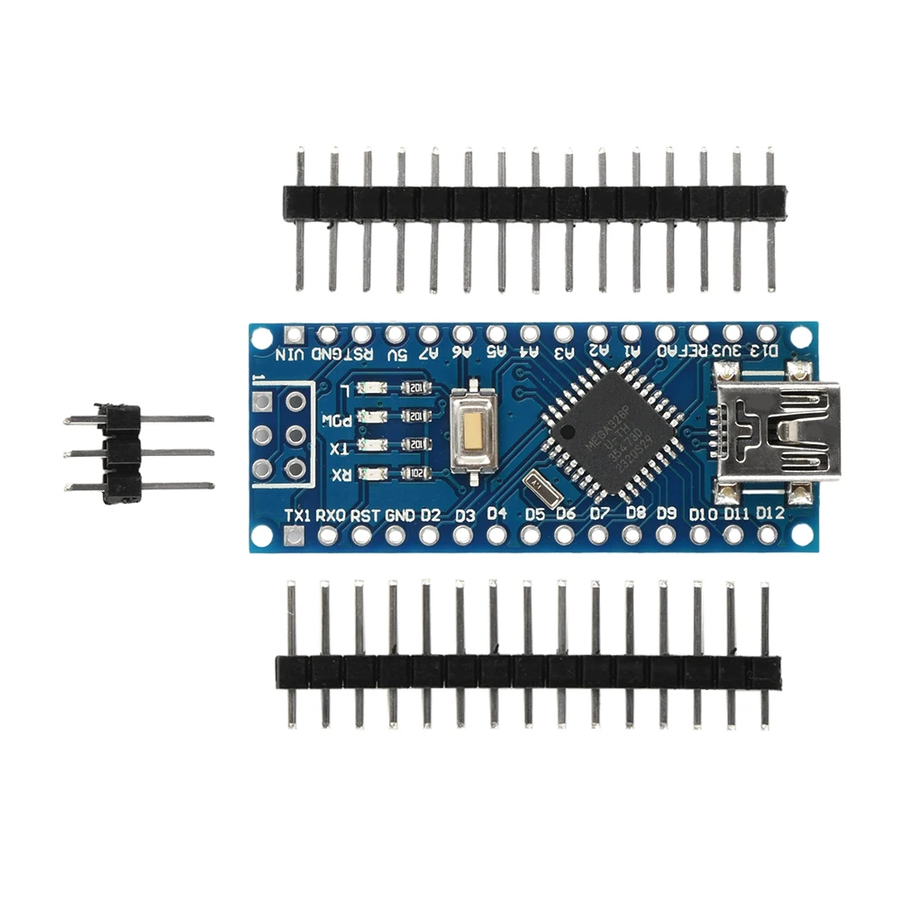 Nano 3.0 mit dem Bootloader-kompatiblen Nano-Controller für Arduino CH340 USB-Treiber 16 MHz ATMEGA328P  Image