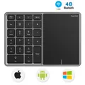 Tastiera numerica Bluetooth con tastierino numerico Touchpad Tastiera digitale wireless USB ricaricabile per Android Windows IOS