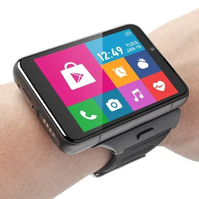 2,88 Zoll Touchscreen WiFi Videoanruf 4G Lte Smartwatch DM200 4GB RAM 64GB ROM Android Smartphone Uhr