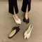 Scarpe basse da donna Plus Size 43 44 primavera autunno nuovo stile punta a punta fiocco scarpe da donna nere mocassini scarpe da donna