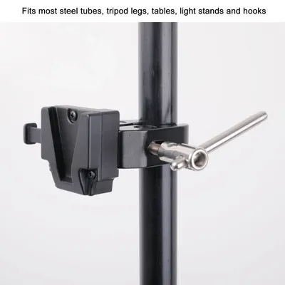 V-Mount-Klemme feine Textur 8,8 lb Last Hochleistungs-V-Mount-Lock-Batterie adapter 1,66 in offener Aluminium legierung für leichten Ständer