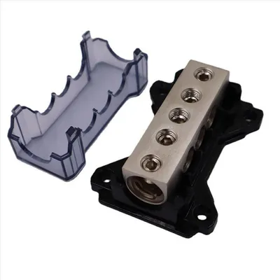 L52A-Power Distribution Block Splitter Car Audio Modified Power Amplifier Ground Wire Hub Negative Ground Junction Box