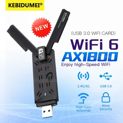 WiFi 6 AX1800 USB 3,0 Adapter Dual Band 2,4G/5Ghz USB Empfänger MT7921 Dongle Wifi Netzwerk Karte Wireless für PC Laptop Win10/11