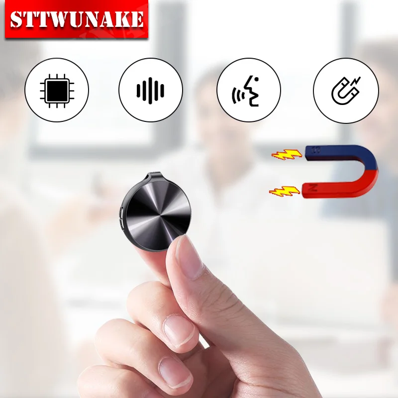 versteckt Spion Aufnahmegerät Ton professionelles Diktiergerät Audio Micro Smart Record sprachaktivierter Recorder digitaler Recorder Image