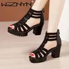 2025 frauen Sandalen Keile Sommer Aushöhlen Römischen Sandale Damen Elegante High Heel Schuhe für Frauen Schuhe Zapatillas De Mujer