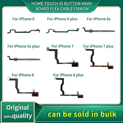 Home Touch ID Button Main Board Flex Cable Ribbon For iPhone 6 6S 7 8 Plus Return Fingerprint Button Flex