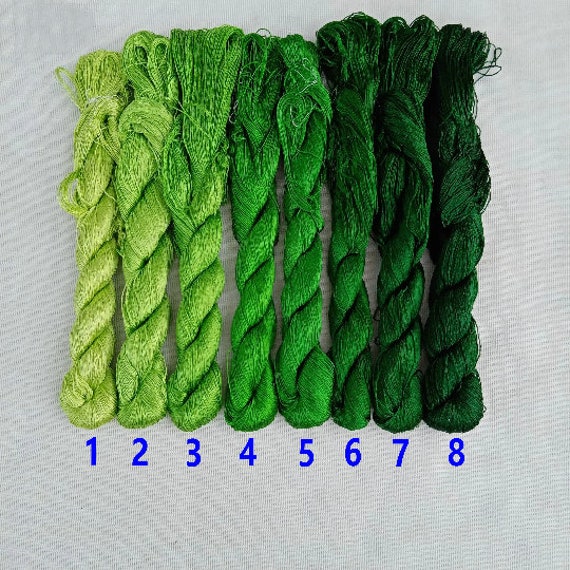 confezioni di filo di seta / 8 matassine ricamo cinese Suzhou vero filo di seta di gelso filo interdentale per ricamo a mano punto croce needeponit ve