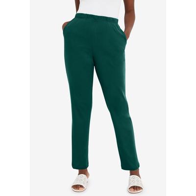 Plus Size Women's Soft Ease Pant by Jessica London in Emerald Green (Size 34/36)