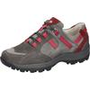 Schnürschuh WALDLÄUFER "HOLLY", Damen, Gr. 9 (43), bunt (grau, bordeaux), Nubukleder, sportlich, Schuhe, Bequemschuh, Halbschuh, Outdoorschuh in Trekking-Optik, H-Weite