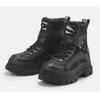 Winterboots BUFFALO "Aspha Com1 Vegan", Damen, Gr. 36, schwarz, Lederimitat, Textil, modisch, Schuhe, Schnürstiefelette, Plateauboots mit Innen-Reißverschluss