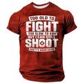 Per uomo Vecchio Uomo Gergo divertente Maglietta Manica Corta maglietta Stampa 3D Girocollo Camicia Moda Quotidiano Streetwear Quotidiano Nero Rosso Blu Estate Primavera Abbigliamento S M L XL XXL