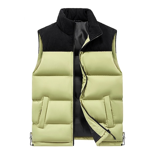 Per uomo Per donna Gilet da escursionismo Gilet invernale Gilet imbottito Senza Maniche Abbigliamento esterno Gilet Top Esterno Calore Termico Antivento Morbido Confortevole Inverno Patchwork