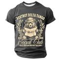 Per uomo Gergo divertente Maglietta Manica Corta maglietta Stampa 3D Girocollo Camicia Maglietta politica divertente Streetwear Quotidiano Nero Blu Verde Estate Primavera Abbigliamento S M L XL XXL
