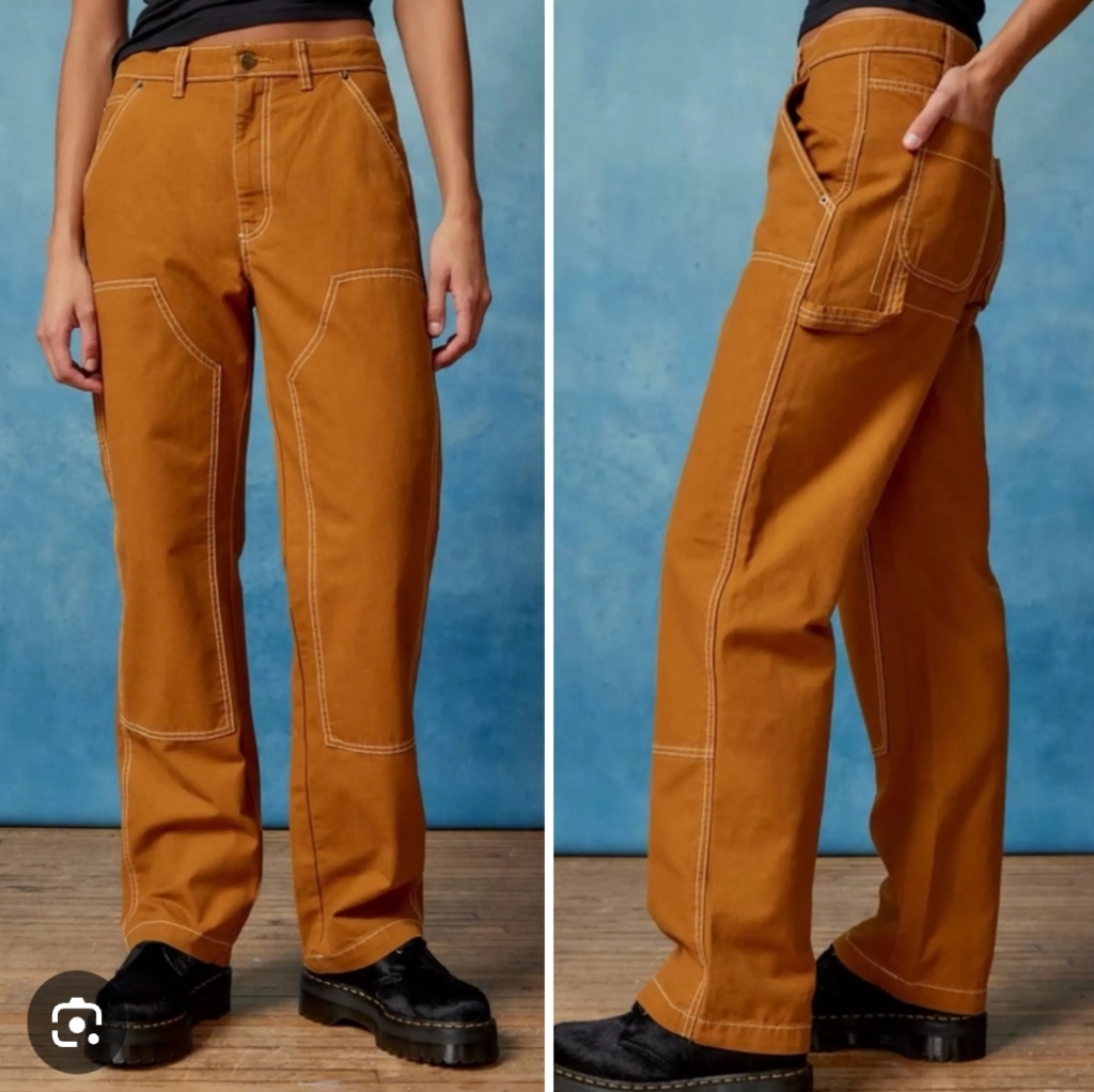 Urban Outfitters Pants & Jumpsuits | Urban Outfitters Bdg Carpenter Painter Pants Burnt Sienna Size 28 | Color: Orange/Tan | Size: 28