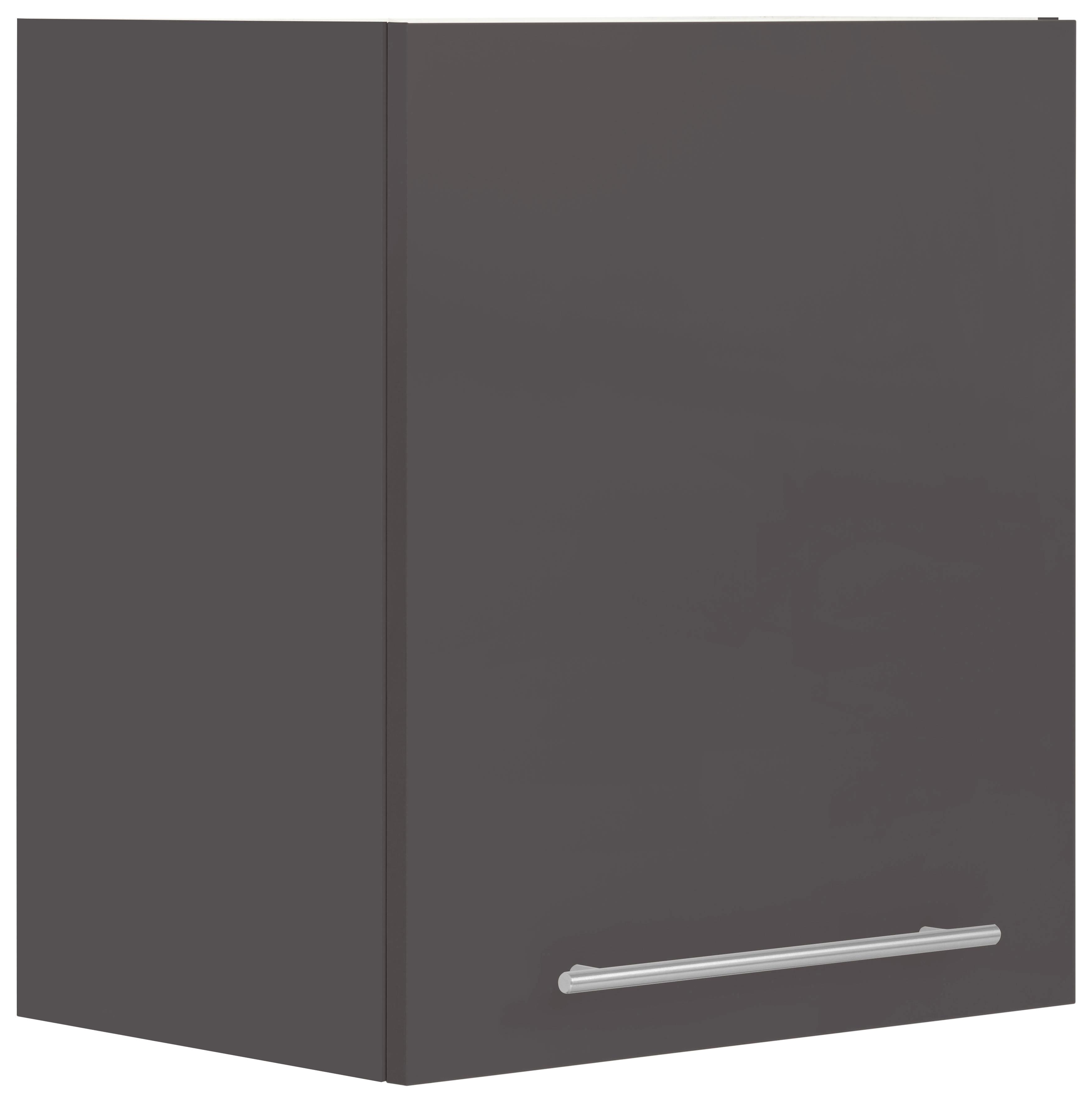 Hängeschrank WIHO KÜCHEN "Flexi2", grau (front und korpus: anthrazit), B:50cm H:56cm T:35cm, Schränke, Breite 50 cm Image