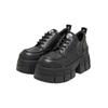 Stiefel BUFFALO "Buffalo Damen Buffalo Gospher Lace Up Cs Vegan Nappa", Damen, Gr. 36, schwarz, Kunstfaser, unifarben, Schuhe