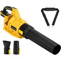 Cordless Leaf Blower for Dewalt 20V Battery - 650 CFM/125 MPH Electric Leaf Blower with Brushless Motor 3-Speed Adjustable (100MPH) for Lawn/Yard Care - Battery Not Included