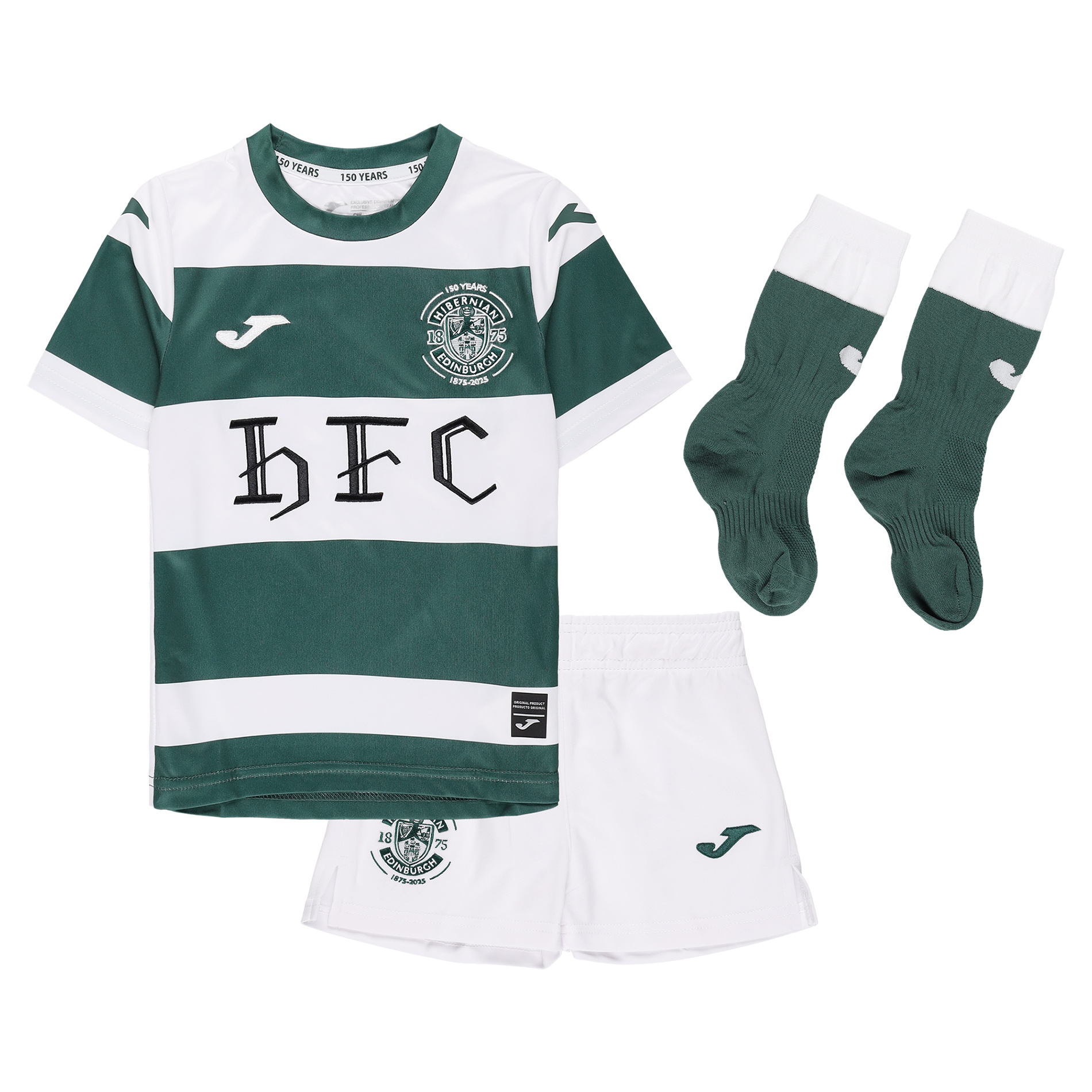 Hibernian Joma Classic Mini Viertesausrüstung 2025-26 - Baby Image
