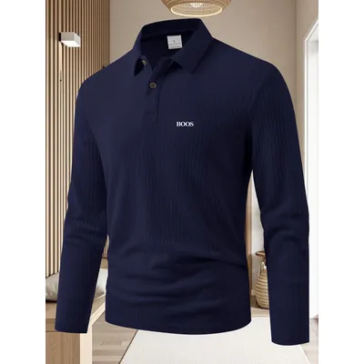 High Quality Long sleeve t-shirt men Mens polo shirts Long sleeve Embroidered T shirt men Loose T-shirt long sleeve Men's