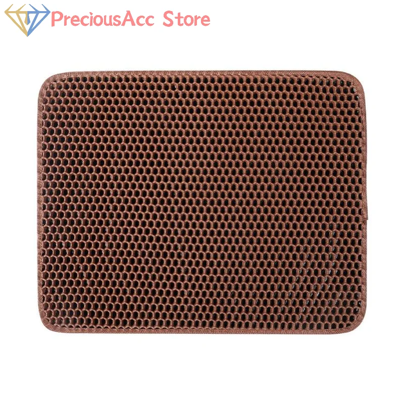 Doppelschichtige Katzenstreumatte für Haustiere, rutschfest, für große Haustiere, Filtermatte, verschleißfest, wasserdicht, rutschfest, Katzenstreumatte Image