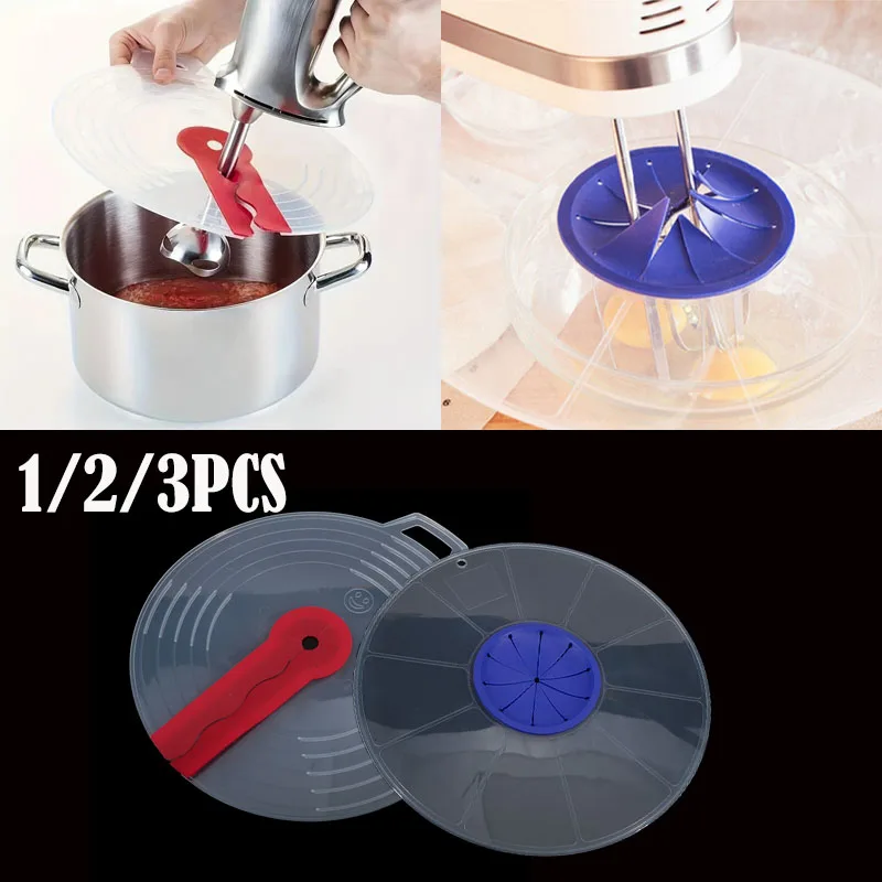 Rührschüssel-Spritzschutz, PP-Silikon-Mixer, Spritzschutz, spritzwassergeschützte Abdeckung für Eierschüssel, Schneebesen, Kochen, Backen, Spritzschutz Image