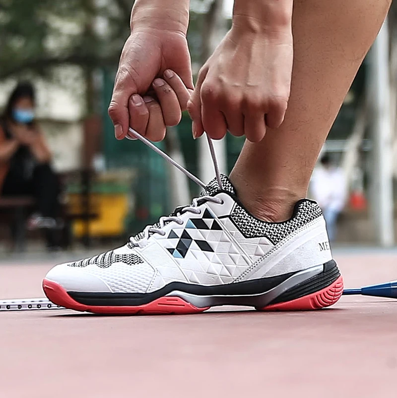 Professional Badminton Shoes Men's Breathable Badminton Training Shoes Comfortable Non-slip Tennis Shoes Volleyball Sneakers Men