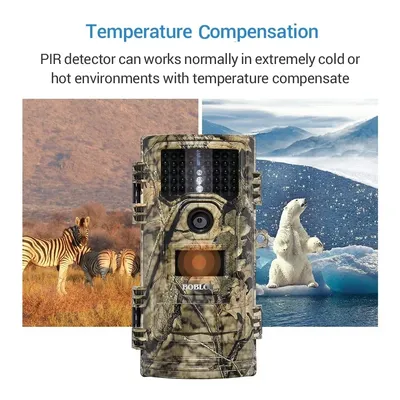 BOBLOV Trail Camera CT006 20MP 1080p 30fps Scouting Night Vision Trail Hunting Camera Wildlife Camera Surveillance Cam