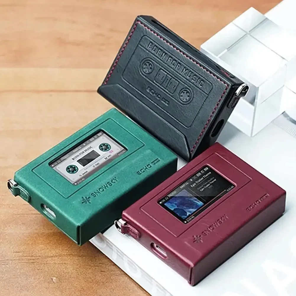 Fiio SnowSky ECHO Mini MP3 Player Protective Case Portable Music Payer Portable PU Retro Custom Colorful Case for FiiO ECHO MP3