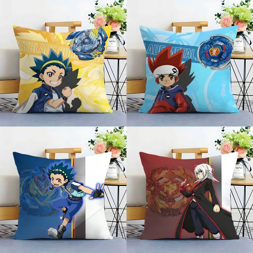Hot Anime B-Beyblade Kissen Fall Sofa Wohnzimmer Schlafzimmer doppelseitige Druck Quadratischen Kissen Nickerchen Zeit Kissen Fall Image