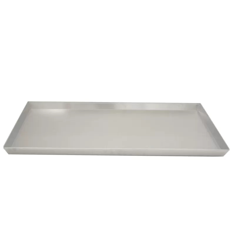 Giemme Spoleto – Rechteckiges Backblech aus lebensmittelechtem Aluminium 37x72 cm, ideal für Restaurants und Pizzerien Image