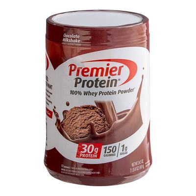 Premier Protein Chocolate Milkshake Protein Powder 24.5 oz. - 3/Case