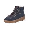Schnürstiefelette RIEKER "Rieker Stiefelette Lederimitat", Damen, Gr. 43, pazifik, Lederimitat, casual, Schuhe