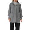 Wintermantel S.OLIVER BLACK LABEL, Damen, Gr. 40, grau, Web, Obermaterial: 63% Polyamid, 37% Polyester. Futter: 100% Polyester, unifarben, casual, lässig geschnitten Po-bedeckend, Rundhals, Langarm Bündchen, Mäntel, mit Stehkragen
