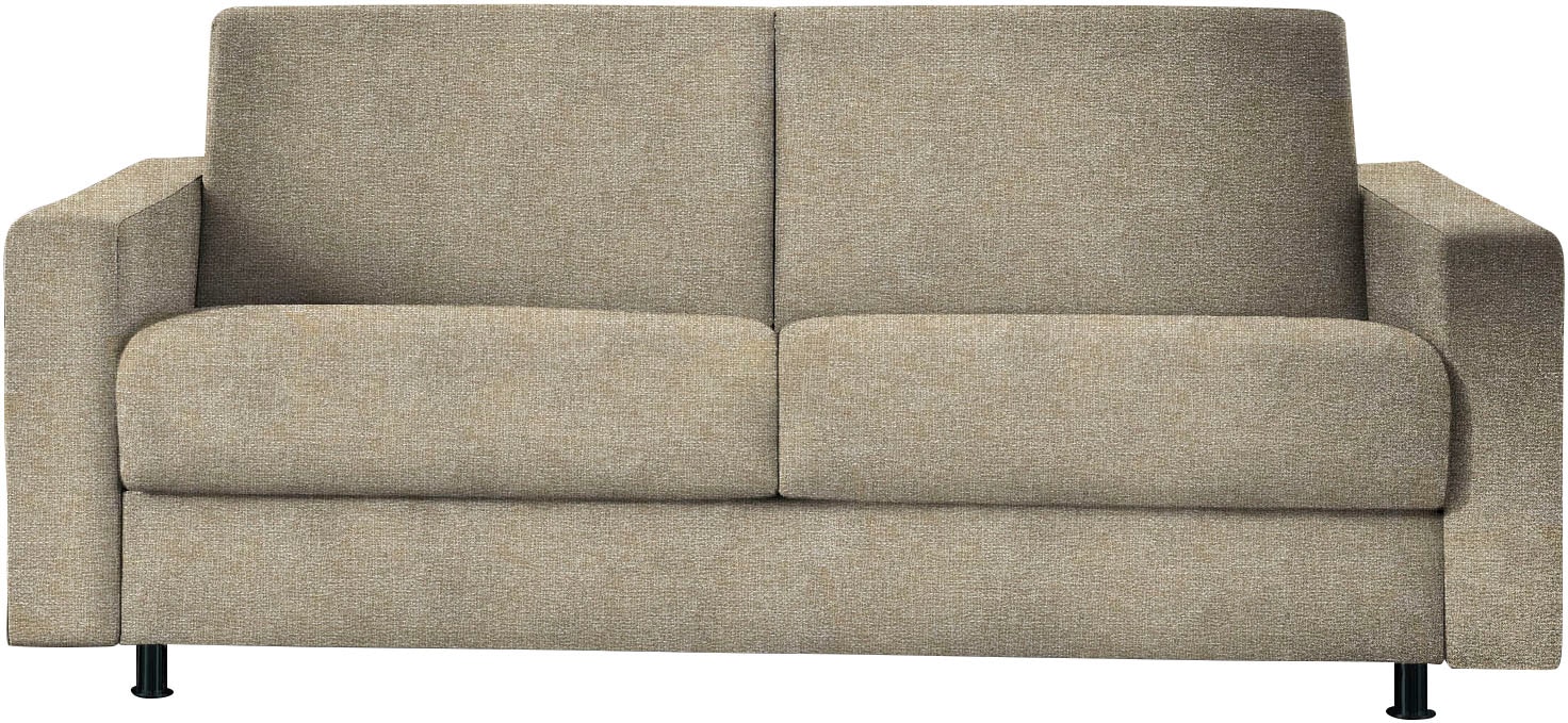 Schlafsofa BALI "Messina", hellbraun, B:195cm H:84cm T:100cm, 100%Polyester, Sofas, Dauerschläfer in 140 und 160er Breite. 3 Matratzen zur Auswahl Image