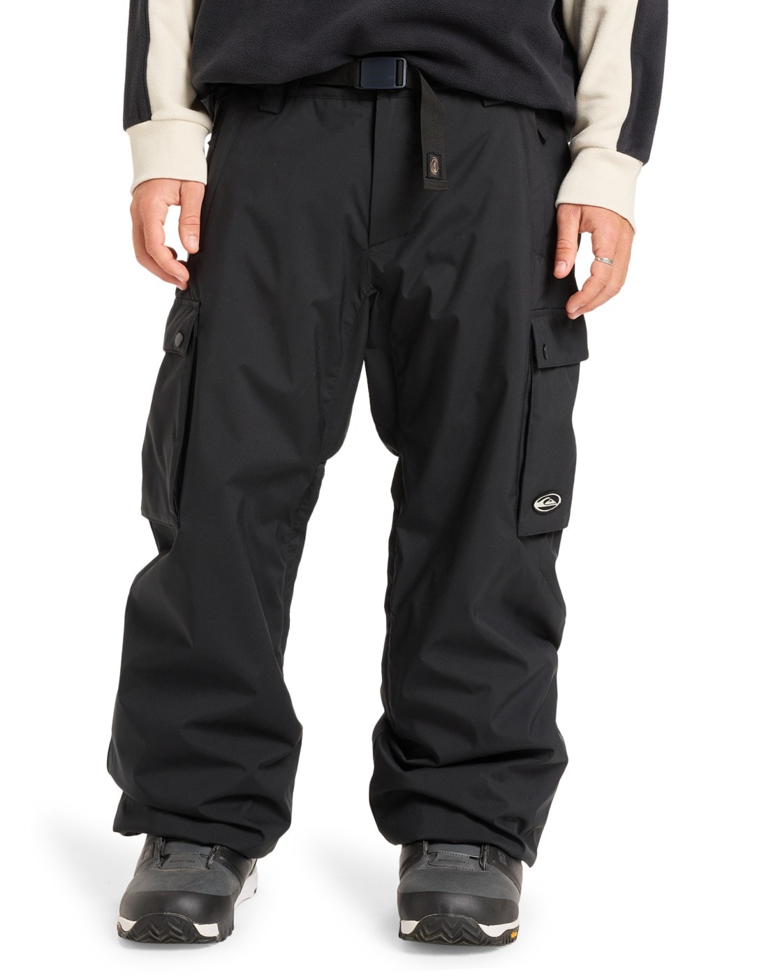 Snowboardhose QUIKSILVER "Snow Down Cargo", Herren, Gr. S, schwarz, 100% Polyester, Hosen Image
